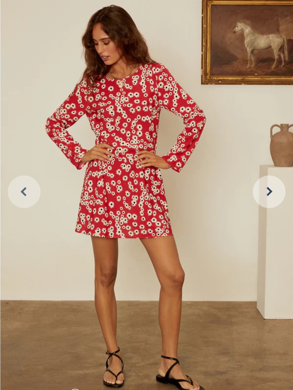 Ciao Lucia Patrice Peony Print Mini Dress - Picture 2 of 6